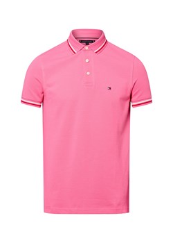 Tommy Hilfiger Męska koszulka polo Mężczyźni Bawełna fuksja jednolity ze sklepu vangraaf w kategorii T-shirty męskie - zdjęcie 184615507