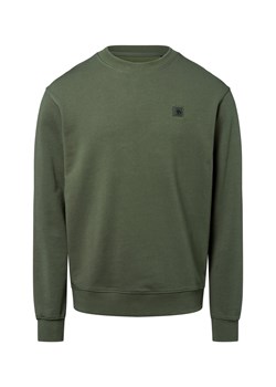 Scotch & Soda Bluza męska Mężczyźni Bawełna oliwkowy jednolity ze sklepu vangraaf w kategorii Bluzy męskie - zdjęcie 184615515