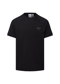 adidas Originals Koszulka męska - koszulka z 3 paskami Mężczyźni Bawełna czarny jednolity ze sklepu vangraaf w kategorii T-shirty męskie - zdjęcie 184615517