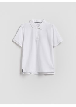 Reserved - T-shirt polo - biały ze sklepu Reserved w kategorii T-shirty chłopięce - zdjęcie 184615987