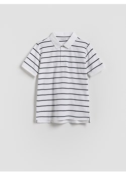 Reserved - T-shirt polo - biały ze sklepu Reserved w kategorii T-shirty chłopięce - zdjęcie 184615995