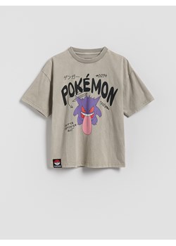 Reserved - T-shirt Pokémon - jasnoszary ze sklepu Reserved w kategorii T-shirty chłopięce - zdjęcie 184616027