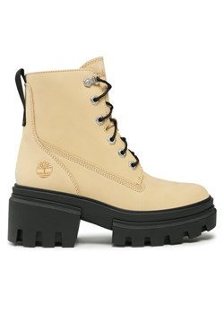 Botki Timberland Everleigh 6In Laceup TB0A61PZEF61 Żółty ze sklepu eobuwie.pl w kategorii Workery damskie - zdjęcie 184620218