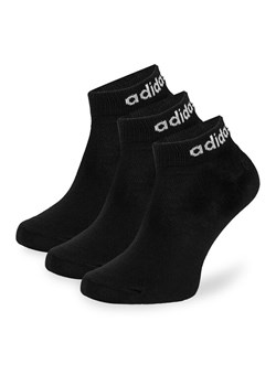 Zestaw 3 par niskich skarpet unisex adidas IC1305 3-PACK Czarny ze sklepu eobuwie.pl w kategorii Skarpetki damskie - zdjęcie 184620239