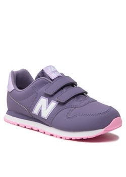 Sneakersy New Balance GV500BB1 Fioletowy ze sklepu eobuwie.pl w kategorii Buty sportowe dziecięce - zdjęcie 184620246