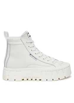 Botki Tommy Jeans EN0EN02609 Biały ze sklepu eobuwie.pl w kategorii Botki - zdjęcie 184620385