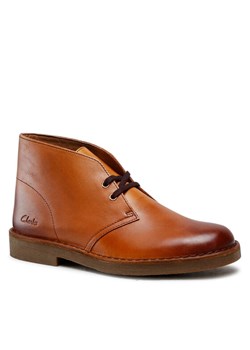 Trzewiki Clarks Desert Boot 2 261563677 Brązowy ze sklepu eobuwie.pl w kategorii Buty zimowe męskie - zdjęcie 184620415