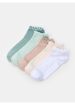 Sinsay - Skarpetki z ozdobną falbanką 5 pack - wielobarwny ze sklepu Sinsay w kategorii Skarpetki damskie - zdjęcie 184623018