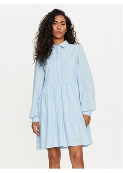 YAS Sukienka koszulowa Tia 26032815 Błękitny Regular Fit ze sklepu MODIVO w kategorii Sukienki - zdjęcie 184623207