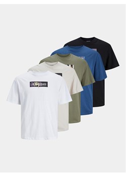 Jack&Jones Komplet 5 t-shirtów Aop Print 12260781 Kolorowy Relaxed Fit ze sklepu MODIVO w kategorii T-shirty męskie - zdjęcie 184623238