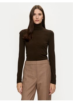 Tommy Hilfiger Golf WW0WW43098 Brązowy Slim Fit ze sklepu MODIVO w kategorii Swetry damskie - zdjęcie 184623279