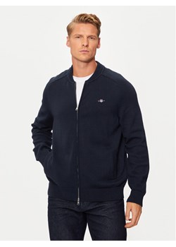 Gant Sweter 8050223 Granatowy Regular Fit ze sklepu MODIVO w kategorii Swetry męskie - zdjęcie 184623307