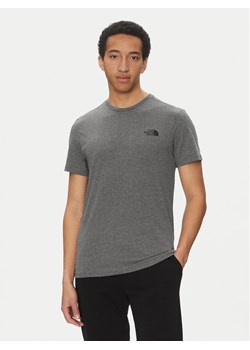 The North Face T-Shirt Simple Dome Tee NF0A2TX5 Szary Regular Fit ze sklepu MODIVO w kategorii T-shirty męskie - zdjęcie 184623325