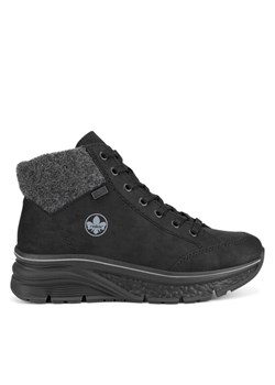 Rieker Botki 48043-00 Czarny ze sklepu MODIVO w kategorii Botki - zdjęcie 184623346