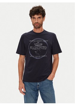 Napapijri T-Shirt S-Bald NP0A88SF Granatowy Regular Fit ze sklepu MODIVO w kategorii T-shirty męskie - zdjęcie 184623406