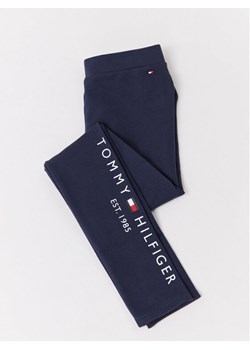 Tommy Hilfiger Legginsy Essential KG0KG06586 Granatowy Slim Fit ze sklepu MODIVO w kategorii Spodnie dziewczęce - zdjęcie 184623439