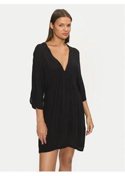 Roxy Sukienka plażowa Seaside Sky ERJX603386 Czarny Regular Fit ze sklepu MODIVO w kategorii Odzież plażowa - zdjęcie 184623469
