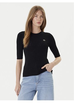 TWINSET Sweter 252TP3240 Czarny Regular Fit ze sklepu MODIVO w kategorii Swetry damskie - zdjęcie 184623478