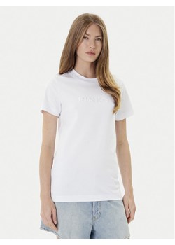 PINKO T-Shirt Start 101752 A2RD Biały Regular Fit ze sklepu MODIVO w kategorii Bluzki damskie - zdjęcie 184623587