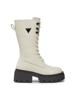 Guess Trapery Lillian FL8LIL ELE11 Écru ze sklepu MODIVO w kategorii Workery damskie - zdjęcie 184623636