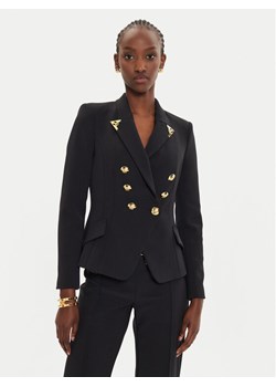 Elisabetta Franchi Marynarka GI-095-46E2-V600 Czarny Slim Fit ze sklepu MODIVO w kategorii Marynarki damskie - zdjęcie 184623678