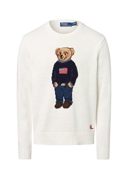 Polo Ralph Lauren Męski sweter z dzianiny z zawartością lnu Mężczyźni len écru jednolity ze sklepu vangraaf w kategorii Swetry męskie - zdjęcie 184627196