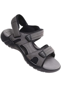 Szare chłopięce sandały na rzepy /F6-3 17920 T459/ ze sklepu Pantofelek24.pl w kategorii Sandały dziecięce - zdjęcie 184627236