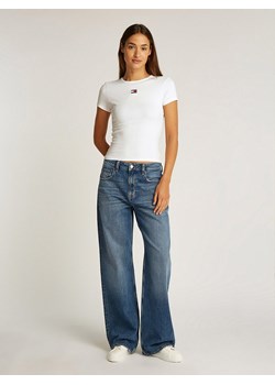 TOMMY JEANS Koszulka w kolorze białym ze sklepu Limango Polska w kategorii Bluzki damskie - zdjęcie 184627575