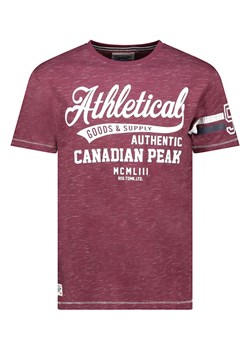 Canadian Peak Koszulka &quot;Jortlabeak&quot; w kolorze bordowym ze sklepu Limango Polska w kategorii T-shirty męskie - zdjęcie 184628077