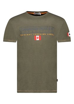 Canadian Peak Koszulka &quot;Jasiceak&quot; w kolorze khaki ze sklepu Limango Polska w kategorii T-shirty męskie - zdjęcie 184628097