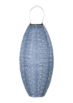 STAR Trading Solarny lampion LED &quot;Festa&quot; w kolorze niebieskim - 20 x 40 cm ze sklepu Limango Polska w kategorii Oświetlenie ogrodowe - zdjęcie 184628425