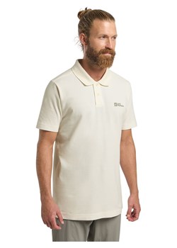 Jack Wolfskin Funkcyjna koszulka polo &quot;Essential&quot; w kolorze beżowym ze sklepu Limango Polska w kategorii T-shirty męskie - zdjęcie 184628508
