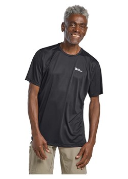 Jack Wolfskin Koszulka funkcyjna &quot;Tech T&quot; w kolorze czarnym ze sklepu Limango Polska w kategorii T-shirty męskie - zdjęcie 184628566