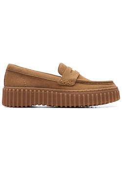 Clarks Skórzane mokasyny &quot;Torhill Penny&quot; w kolorze jasnobrązowym ze sklepu Limango Polska w kategorii Mokasyny damskie - zdjęcie 184628896
