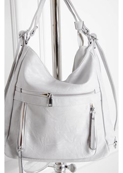 TORBA TYPU SHOPPER Z ZAMKAMI- SZARA ze sklepu olika.com.pl w kategorii Torby Shopper bag - zdjęcie 184630127