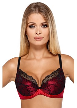 Biustonosz push-up PariPari Catherine IV red-black ze sklepu kontri.pl w kategorii Biustonosze - zdjęcie 184630245