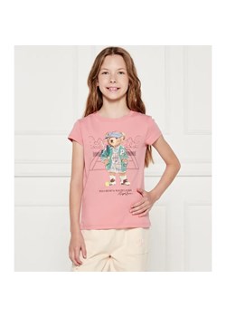 POLO RALPH LAUREN T-shirt | Regular Fit ze sklepu Gomez Fashion Store w kategorii Bluzki dziewczęce - zdjęcie 184631159