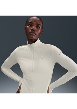 Damska bluza do biegania z zamkiem na całej długości Dri-FIT Nike Swift - Biel ze sklepu Nike poland w kategorii Bluzki damskie - zdjęcie 184631365