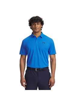 Męska koszulka do golfa Under Armour UA T2G Pique Polo - niebieska ze sklepu Sportstylestory.com w kategorii T-shirty męskie - zdjęcie 184631518