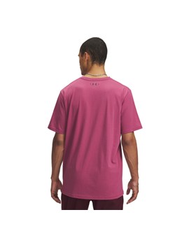 Męski t-shirt z nadrukiem Under Armour UA M Sportstyle LC SS - różowy ze sklepu Sportstylestory.com w kategorii T-shirty męskie - zdjęcie 184631525