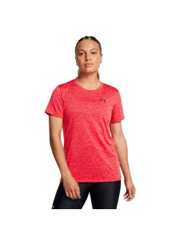 Damska koszulka treningowa Under Armour Tech SSC- Twist - czerwona ze sklepu Sportstylestory.com w kategorii Bluzki damskie - zdjęcie 184631576