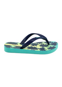 Klapki dziecięce japonki Ipanema 83185 Classic X Kids zielono-granatowe zielone ze sklepu ButyModne.pl w kategorii Klapki dziecięce - zdjęcie 184632286