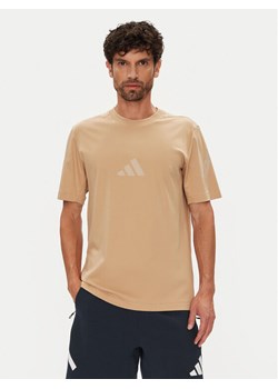 adidas T-Shirt Z.N.E. JW4737 Beżowy Regular Fit ze sklepu MODIVO w kategorii T-shirty męskie - zdjęcie 184632547