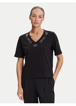Liu Jo Sport T-Shirt TF5143 JS003 Czarny Regular Fit ze sklepu MODIVO w kategorii Bluzki damskie - zdjęcie 184632586