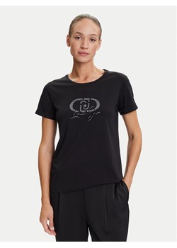 Liu Jo Sport T-Shirt TF5163 JS923 Czarny Regular Fit ze sklepu MODIVO w kategorii Bluzki damskie - zdjęcie 184632695