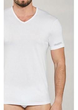 Kappa koszulka męska w serek z krótkim rękawem biała K1315, Kolor biały, Rozmiar S, Kappa ze sklepu Primodo w kategorii T-shirty męskie - zdjęcie 184633775