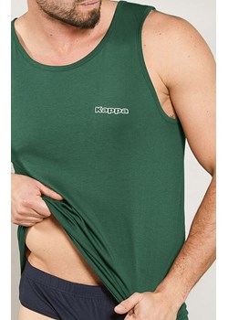 Kappa zielona koszulka męska bawełniana na szerokich ramiączkach K1325, Kolor zielony, Rozmiar M, Kappa ze sklepu Primodo w kategorii T-shirty męskie - zdjęcie 184633785