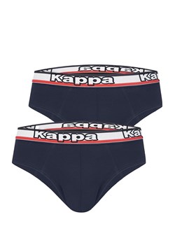 Kappa 2-pack slipy męskie bawełniane granatowe z logotypem K1114, Kolor granatowy, Rozmiar M, Kappa ze sklepu Intymna w kategorii Majtki męskie - zdjęcie 184634365