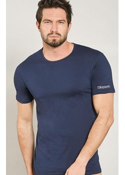 Kappa granatowa koszulka męska bawełniana z krótkim rękawem K1305, Kolor granatowy, Rozmiar M, Kappa ze sklepu Intymna w kategorii T-shirty męskie - zdjęcie 184634375
