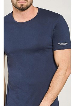 Kappa granatowa koszulka męska bawełniana z krótkim rękawem K1305, Kolor granatowy, Rozmiar M, Kappa ze sklepu Intymna w kategorii T-shirty męskie - zdjęcie 184634376